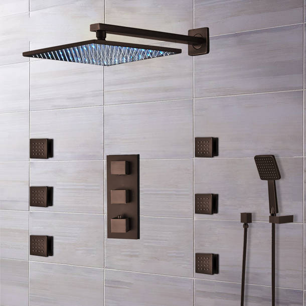 Wonderland America Three Way Thermostatic Complete Shower System with
